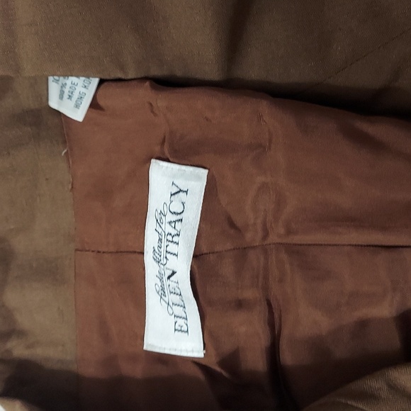 Ellen Tracy Chocolate Brown Pantsuit - Picture 2 of 12